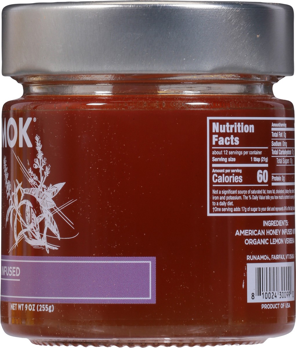 slide 5 of 9, Runamok American Lemon Verbena Infused Honey 9 oz, 9 oz