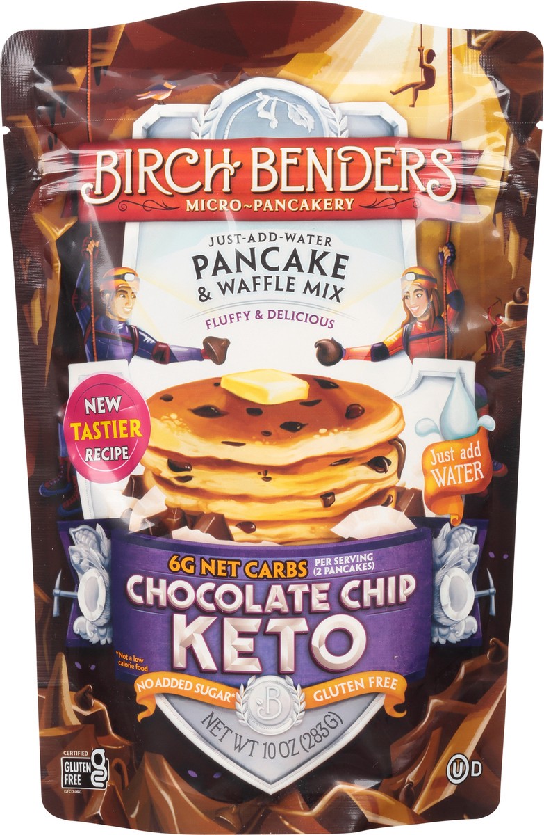 slide 2 of 14, Birch Benders Keto Chocolate Chip Pancake & Waffle Mix 10 oz, 10 oz