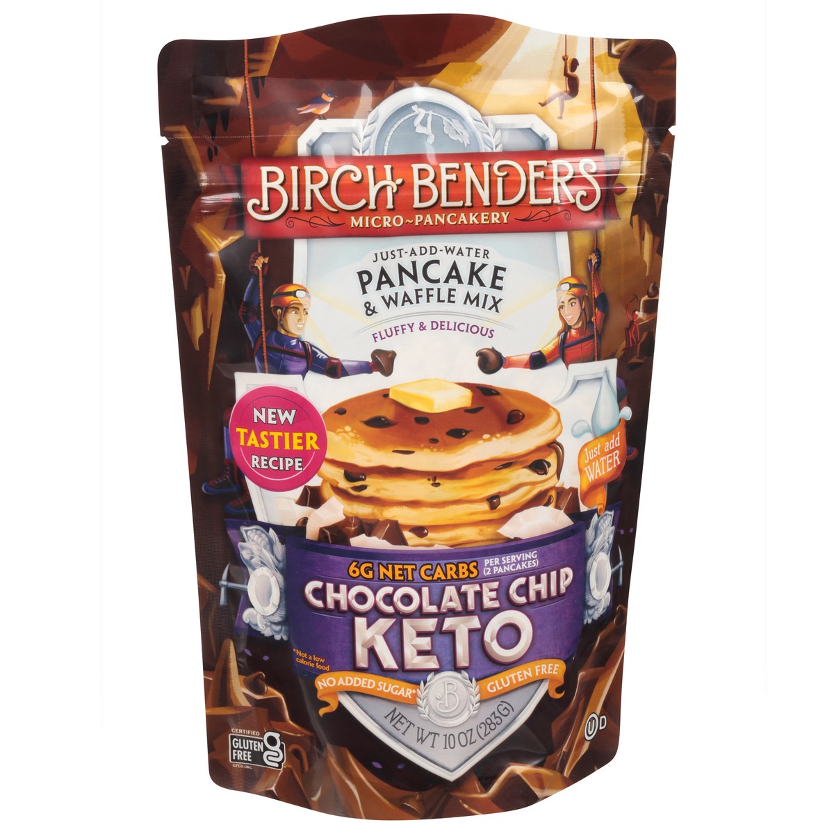 slide 12 of 14, Birch Benders Keto Chocolate Chip Pancake & Waffle Mix 10 oz, 10 oz