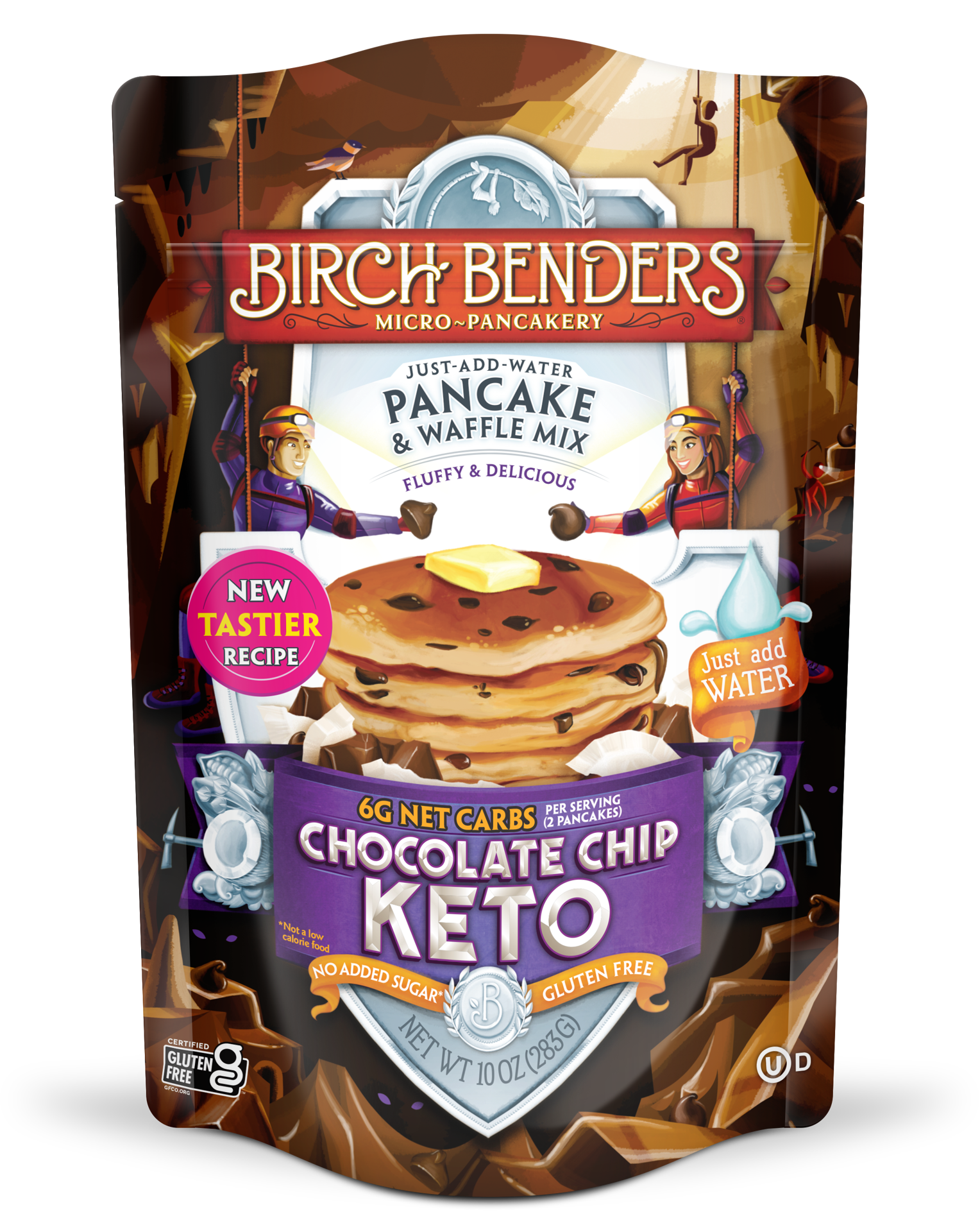 slide 1 of 14, Birch Benders Chocolate Chip Keto Pancake & Waffle Mix, 10oz, 10 oz