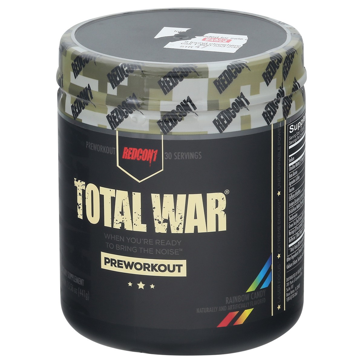 slide 3 of 9, Redcon1 Total War Rainbow Candy Preworkout 15.56 oz, 15.56 oz
