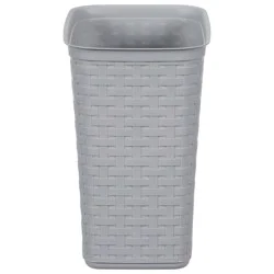 Sterilite 3.4 Gallon Cement Weave Wastebasket 1 ea
