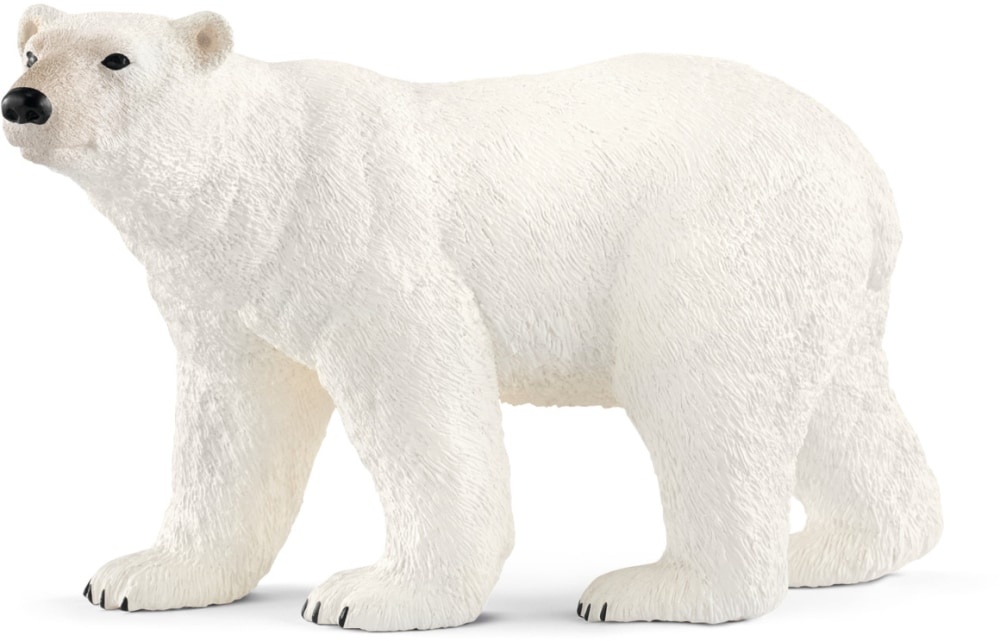 slide 1 of 1, Schleich Female Polar Bear Figure, 12.2 in x 5.7 in x 7.2 in