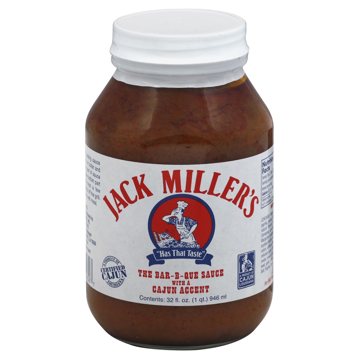 slide 2 of 2, Jack Miller's Bar-B-Que Sauce 32 oz, 32 oz
