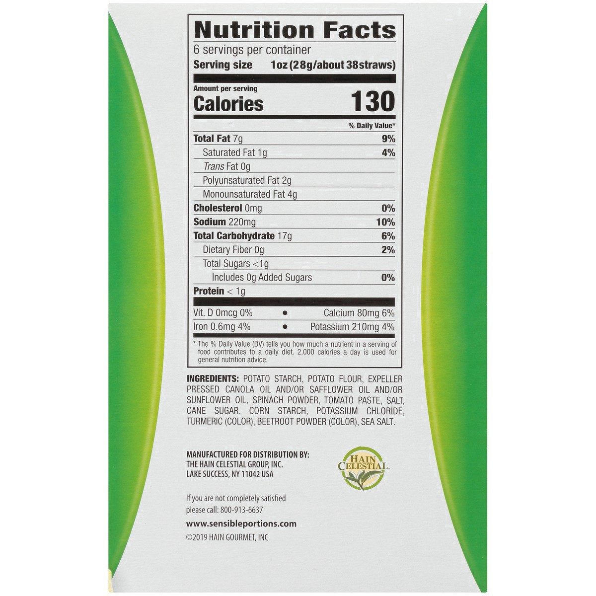 slide 12 of 24, Sensible Portions Garden Veggie Straws Sea Salt Vegetable & Potato Snack 6-1 oz. Packs, 6 oz