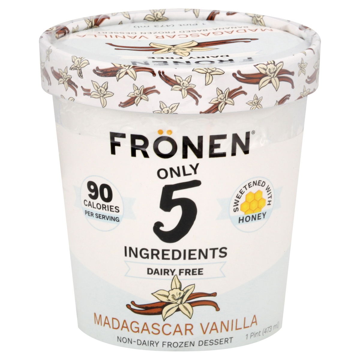 slide 1 of 8, Frönen Frozen Dessert, Non-Dairy, Madagascar Vanilla, 1 pint