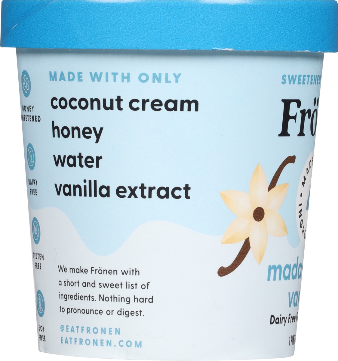 slide 11 of 13, Frönen Dairy Free Madagascar Vanilla Frozen Dessert 1 pt, 1 ct