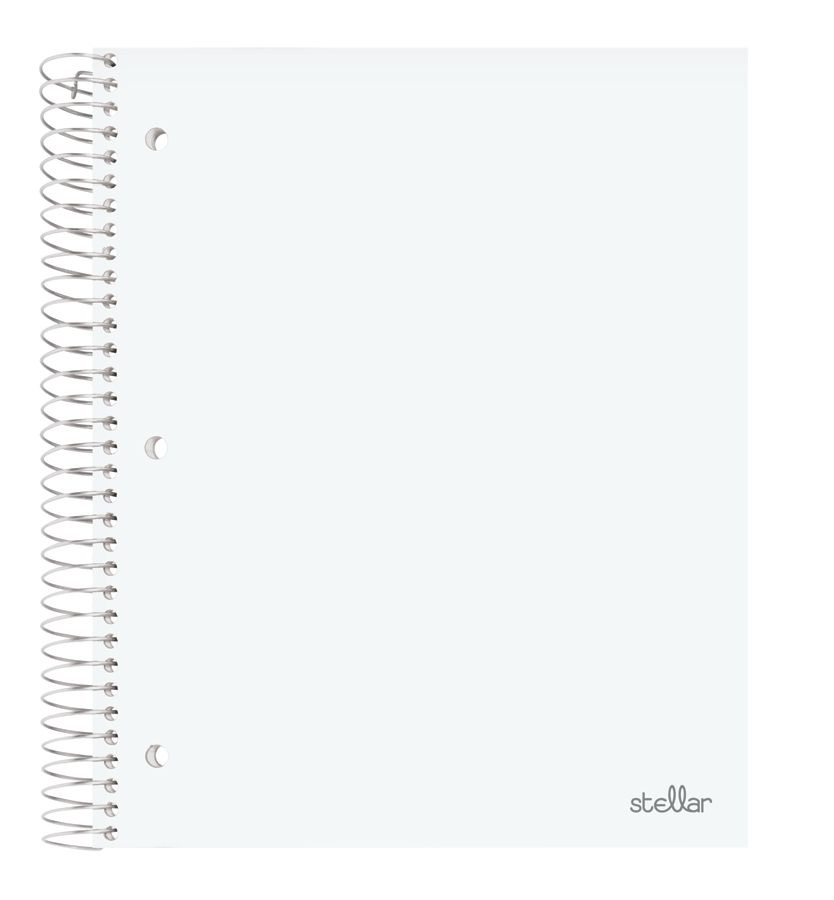 slide 3 of 10, Office Depot Brand Stellar Poly Notebook, 8 1/2'' X 11'', 5 Subject, College Ruled, Assorted Colors (No Color Choice), 200 Sheets, 200 ct