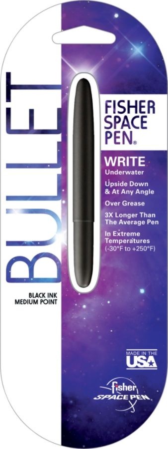 slide 2 of 8, Fisher Bullet Space Pen, Assorted Barrels, Black Ink, 1 ct