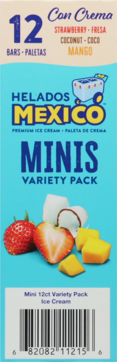 slide 6 of 9, Helados Mexico Strawberry/Coconut/Mango Ice Cream Bars Minis Variety Pack 12 - 1.5 fl oz Bars, 12 ct