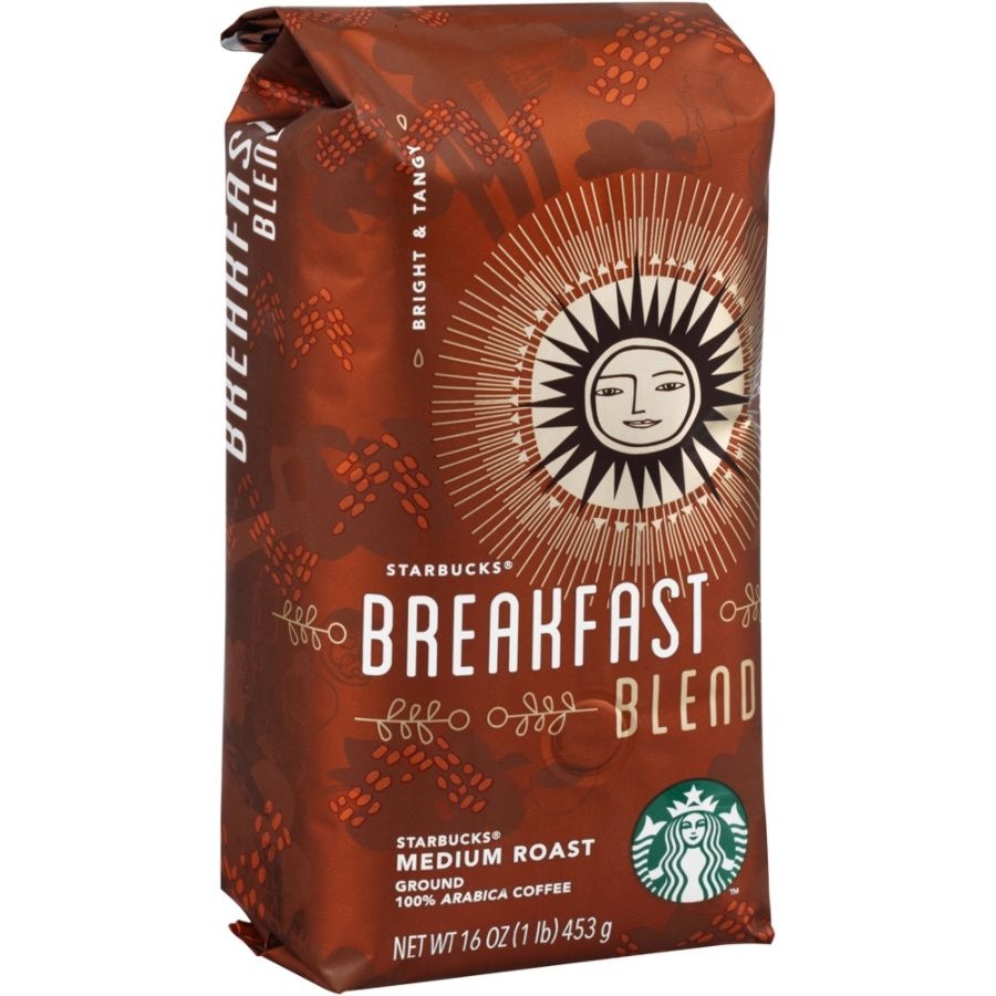 slide 2 of 2, Starbucks Breakfast Blend Ground Coffee, 1-Lb Bag, 1 ct