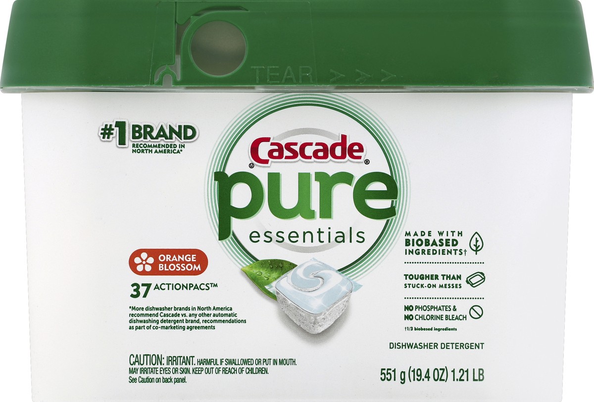 slide 1 of 8, Cascade Dishwasher Detergent 37 ea, 37 ct