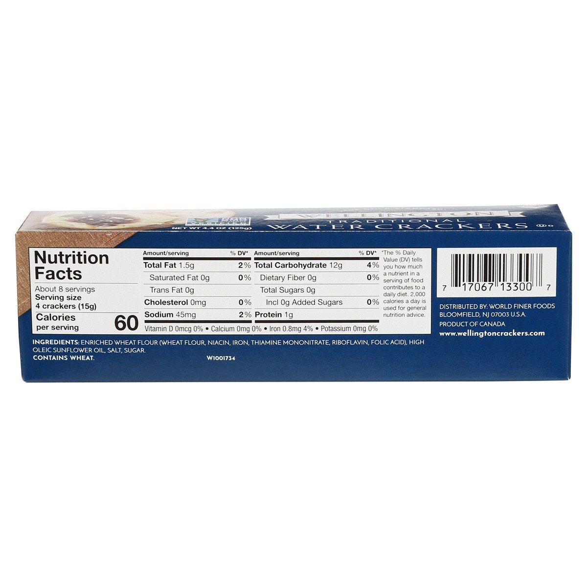 slide 2 of 2, Wellington Traditional Water Crackers 4.4 oz, 4.4 oz