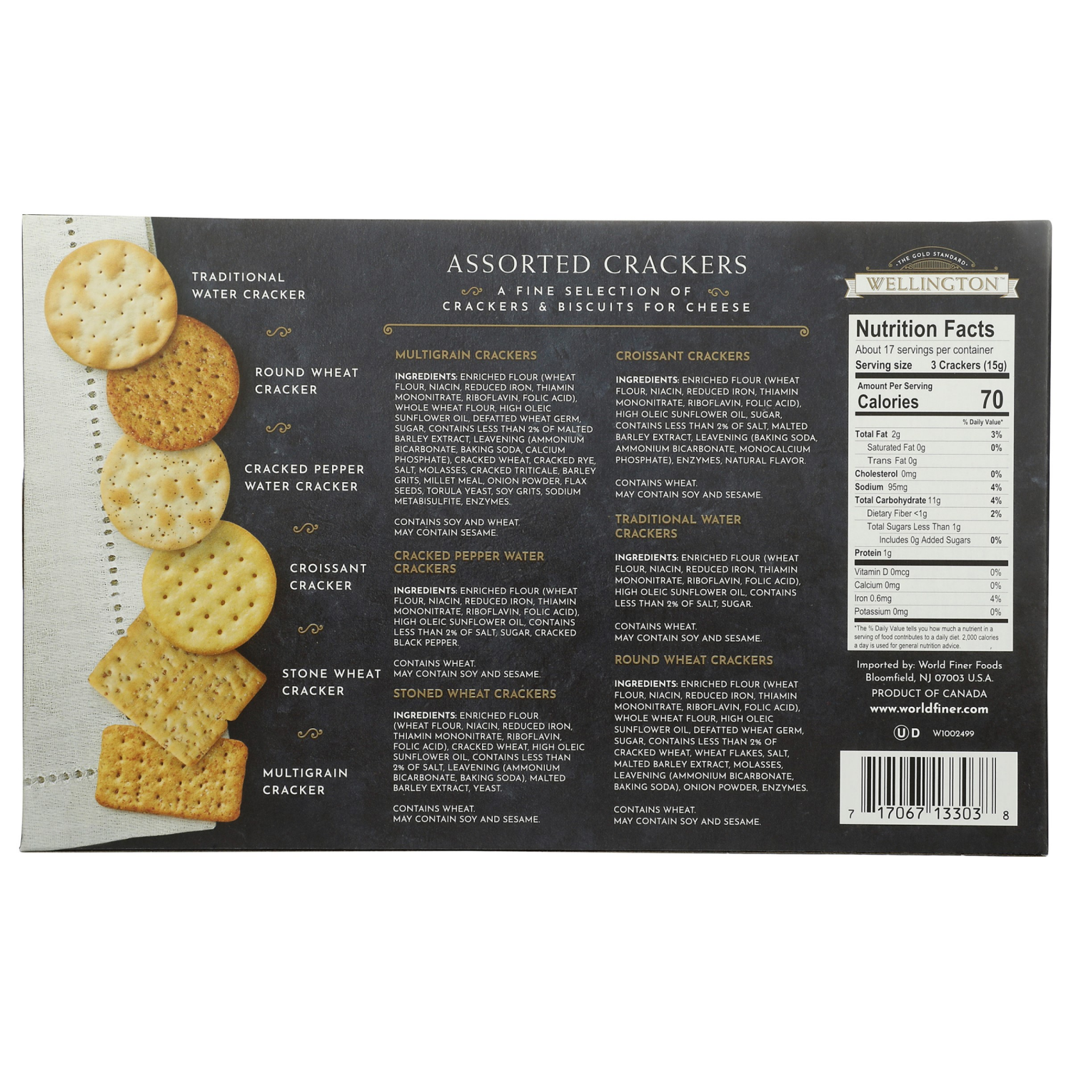slide 2 of 2, Wellington Crackers and Biscuits for Cheese - 8.8 oz, 8.8 oz