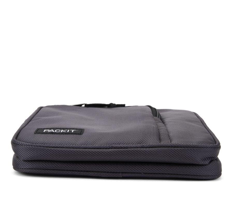 slide 3 of 8, PackIt Freezable Commuter Lunch Bag, Charcoal, 1 ct