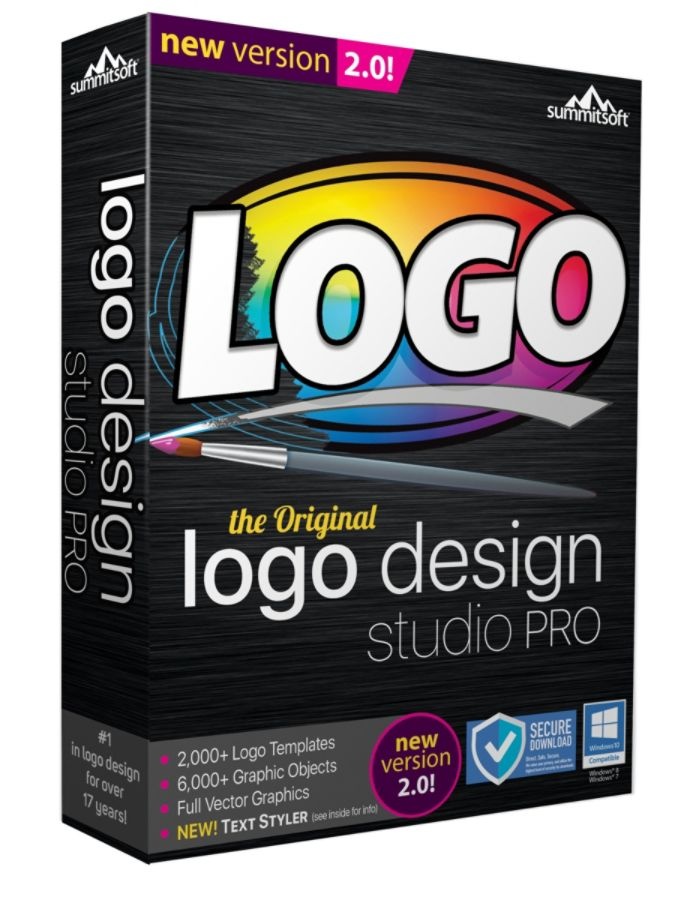 slide 2 of 3, Summitsoft Logo Design Studio Pro 2.0, Traditional Disc, 1 ct