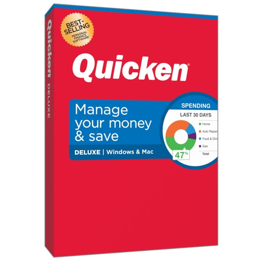 slide 2 of 3, Quicken Deluxe Personal Finance Software, 1-Year Subscription, For Pc/Mac, 1 ct