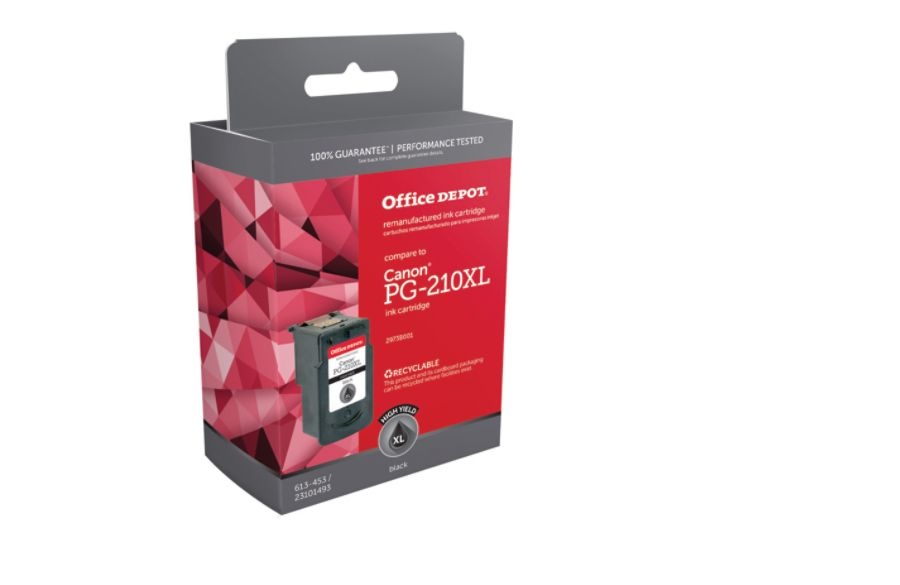 slide 4 of 5, Office Depot Brand Odpg210Xl (Canon Pg-210Xl) Remanufactured Black Ink Cartridge, 1 ct