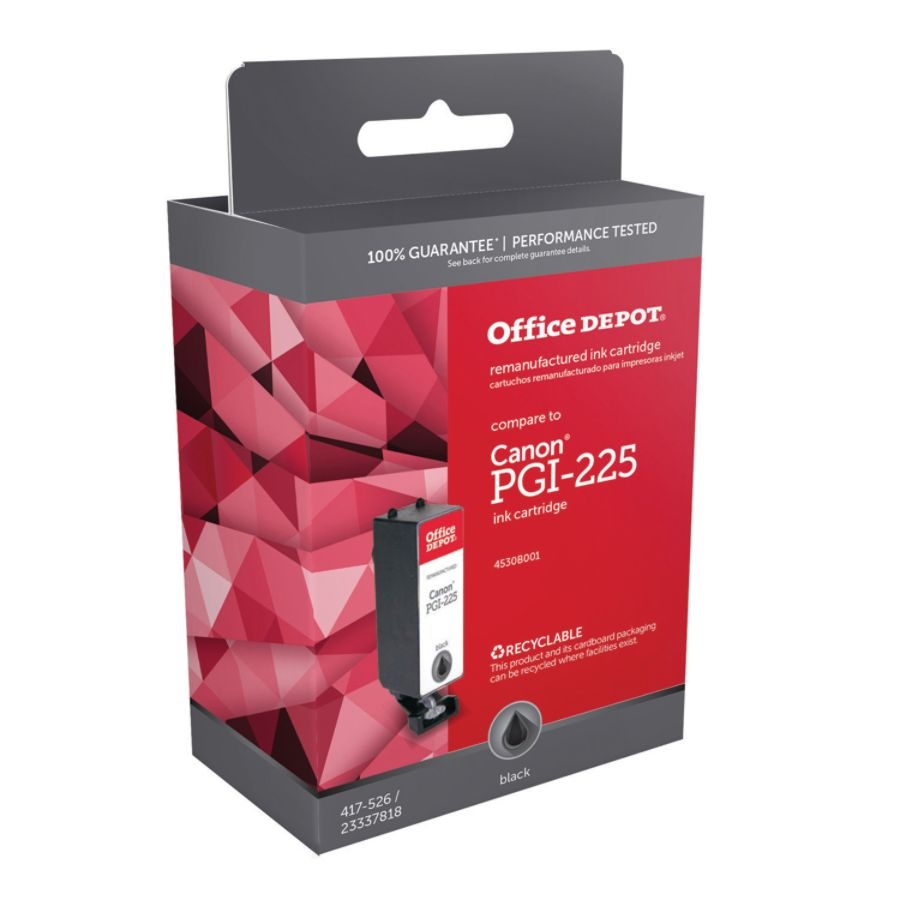 slide 2 of 4, Office Depot Brand Odpgi225Bk (Canon Pgi-225) Remanufactured Black Ink Cartridge, 1 ct