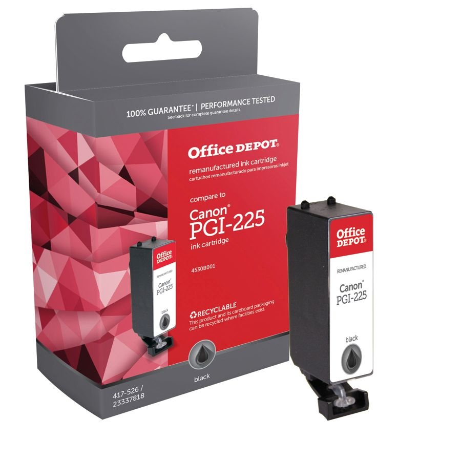 slide 3 of 4, Office Depot Brand Odpgi225Bk (Canon Pgi-225) Remanufactured Black Ink Cartridge, 1 ct