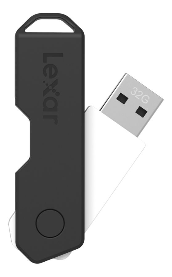 slide 2 of 4, Lexar Jumpdrive Twistturn2 Usb 2.0 Flash Drive, 32Gb, Black, Ljdtt2-32Gabnabk, 1 ct