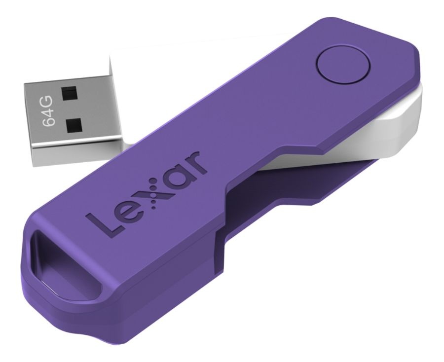 slide 5 of 10, Lexar Jumpdrive Twistturn2 Usb 2.0 Flash Drive, 32Gb, Assorted Colors, Ljdtt2-32Gabod20, 1 ct