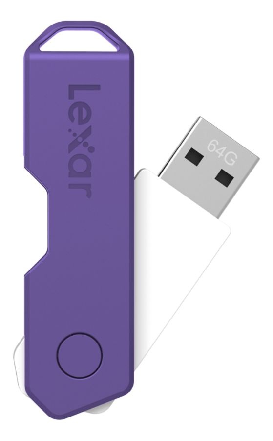 slide 3 of 10, Lexar Jumpdrive Twistturn2 Usb 2.0 Flash Drive, 32Gb, Assorted Colors, Ljdtt2-32Gabod20, 1 ct