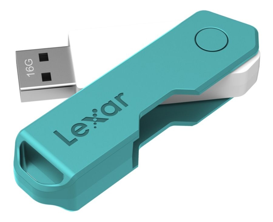 slide 10 of 10, Lexar Jumpdrive Twistturn2 Usb 2.0 Flash Drive, 16Gb, Assorted Colors, Ljdtt2-16Gabod20, 1 ct