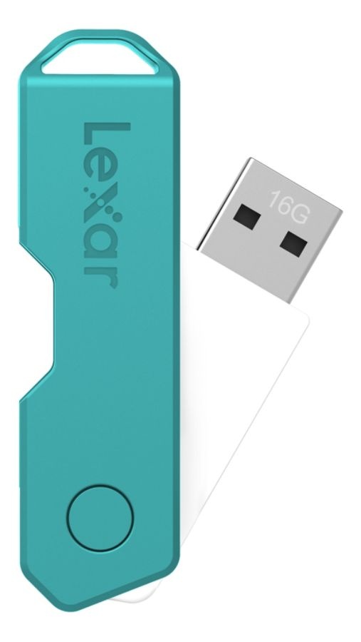 slide 6 of 10, Lexar Jumpdrive Twistturn2 Usb 2.0 Flash Drive, 16Gb, Assorted Colors, Ljdtt2-16Gabod20, 1 ct