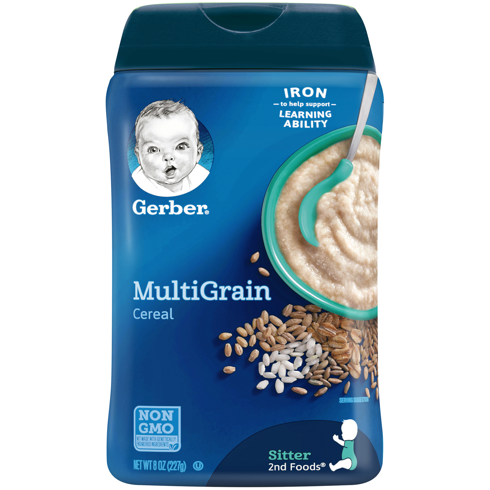 slide 1 of 1, Gerber Multigrain Cereal, 8 oz