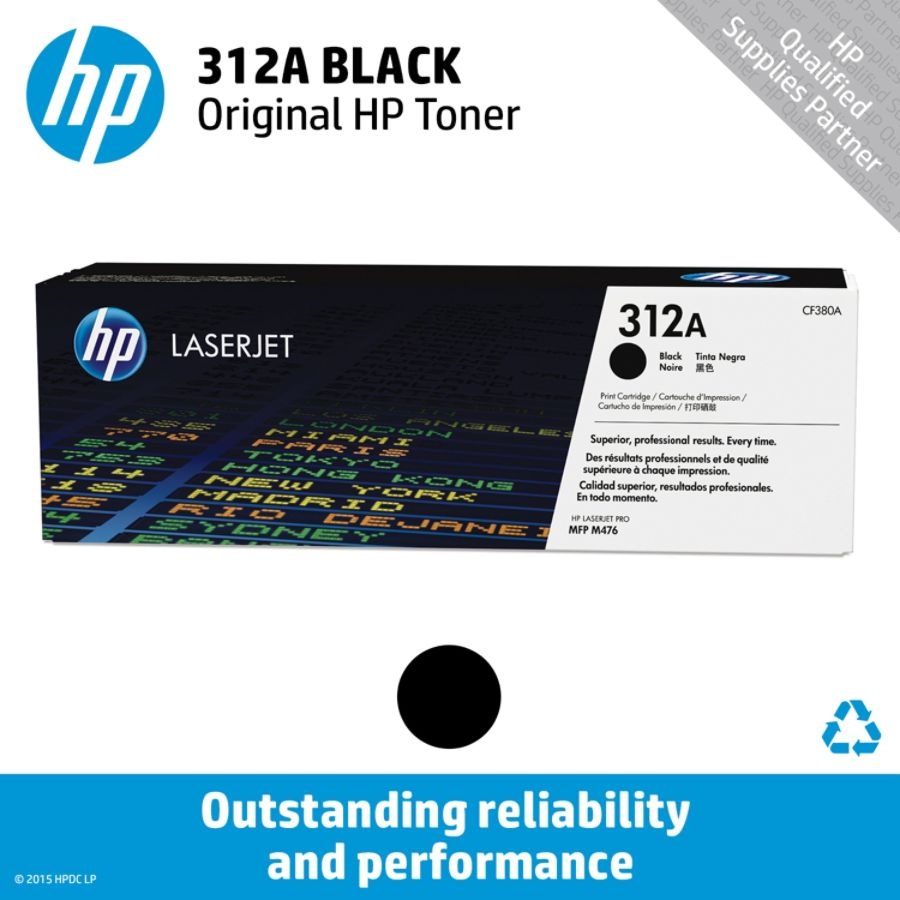 slide 2 of 2, HP 312A Black Toner Cartridge (Cf380A), 1 ct