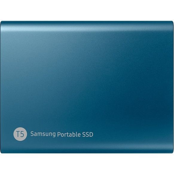 slide 5 of 5, Samsung T5 500Gb Portable External Solid State Drive, Blue, 1 ct