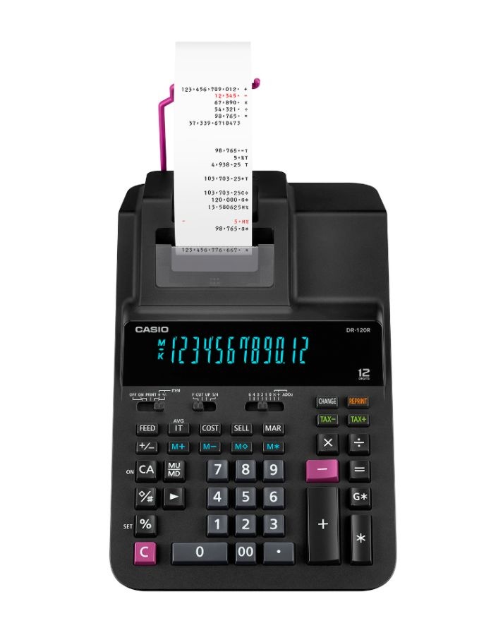 slide 2 of 2, Casio Dr120R Desktop Printing Calculator, Dr120R-Bk, 1 ct