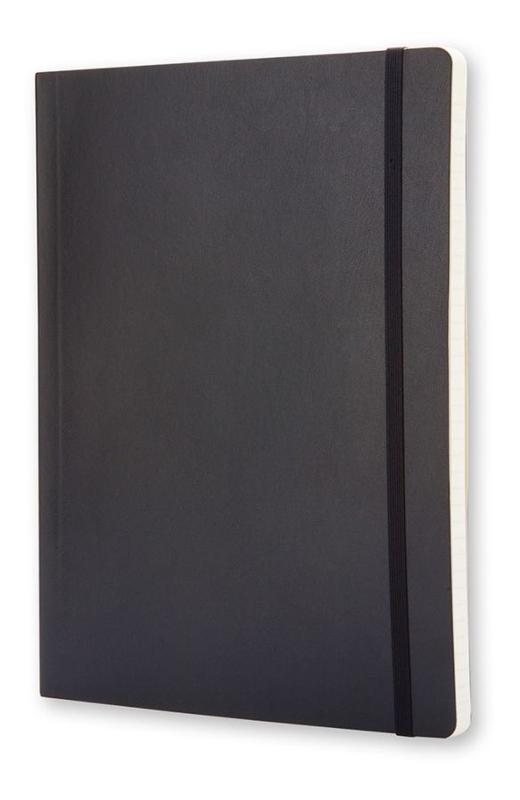 Moleskine Classic Soft Cover Notebook, Ruled, Black 96 ct; 7 1/2 in x 10 in Shipt