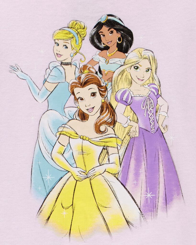 slide 2 of 2, Carter's Kid Disney Print Ribbed 2-Piece Pajamas Purple 8, 1 ct