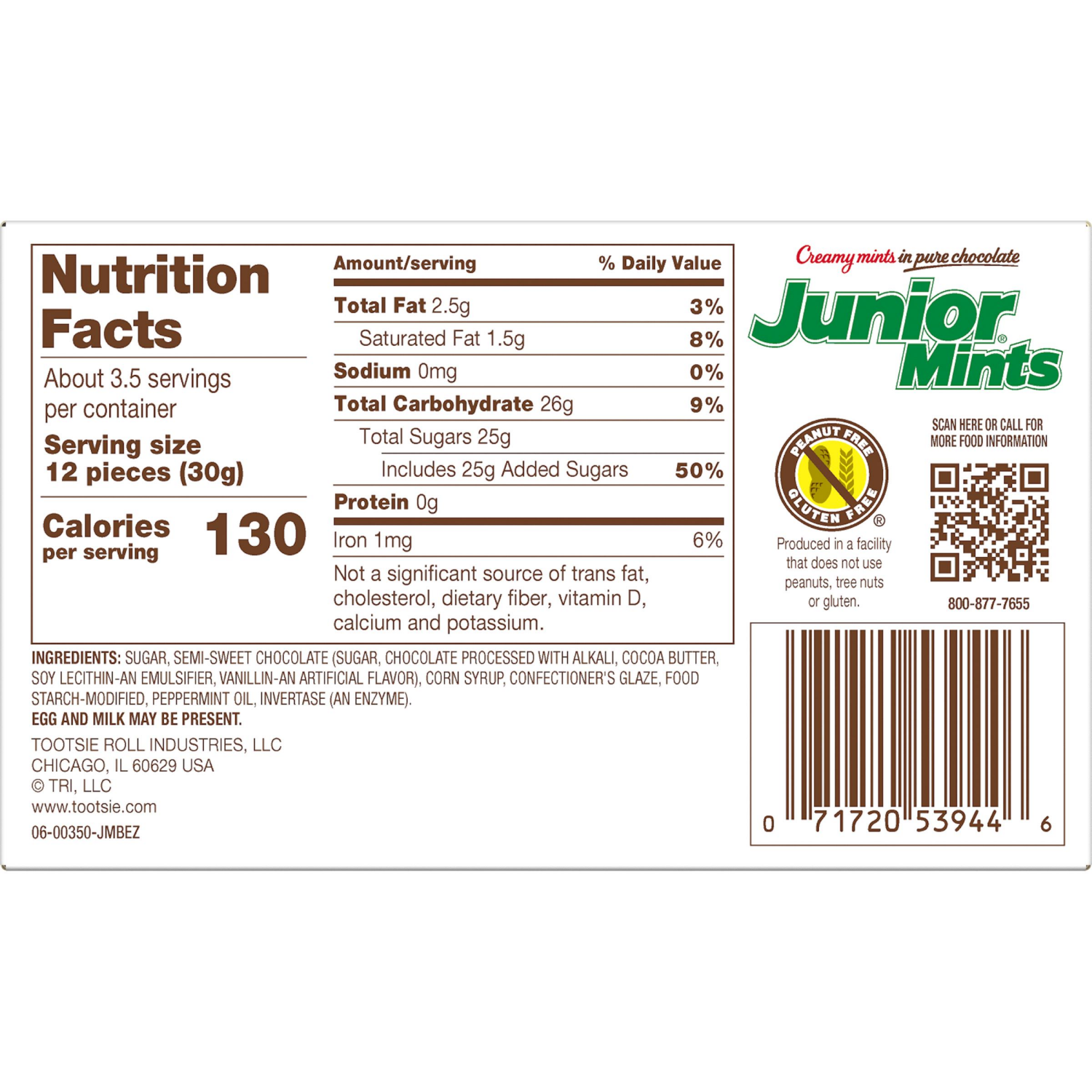 slide 4 of 4, Junior Mints Creamy Mints 3.5 oz, 3.5 oz