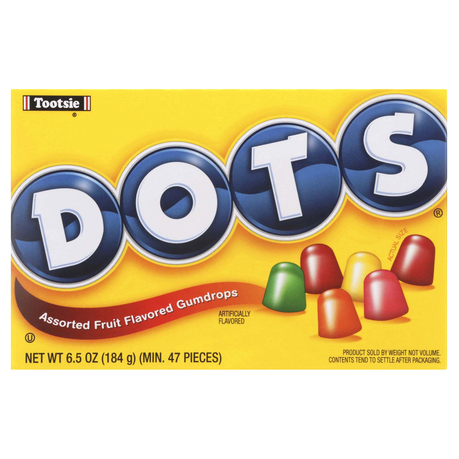 slide 1 of 4, DOTS Assorted Fruit Flavored Gumdrops - 6.5 oz, 6.5 oz