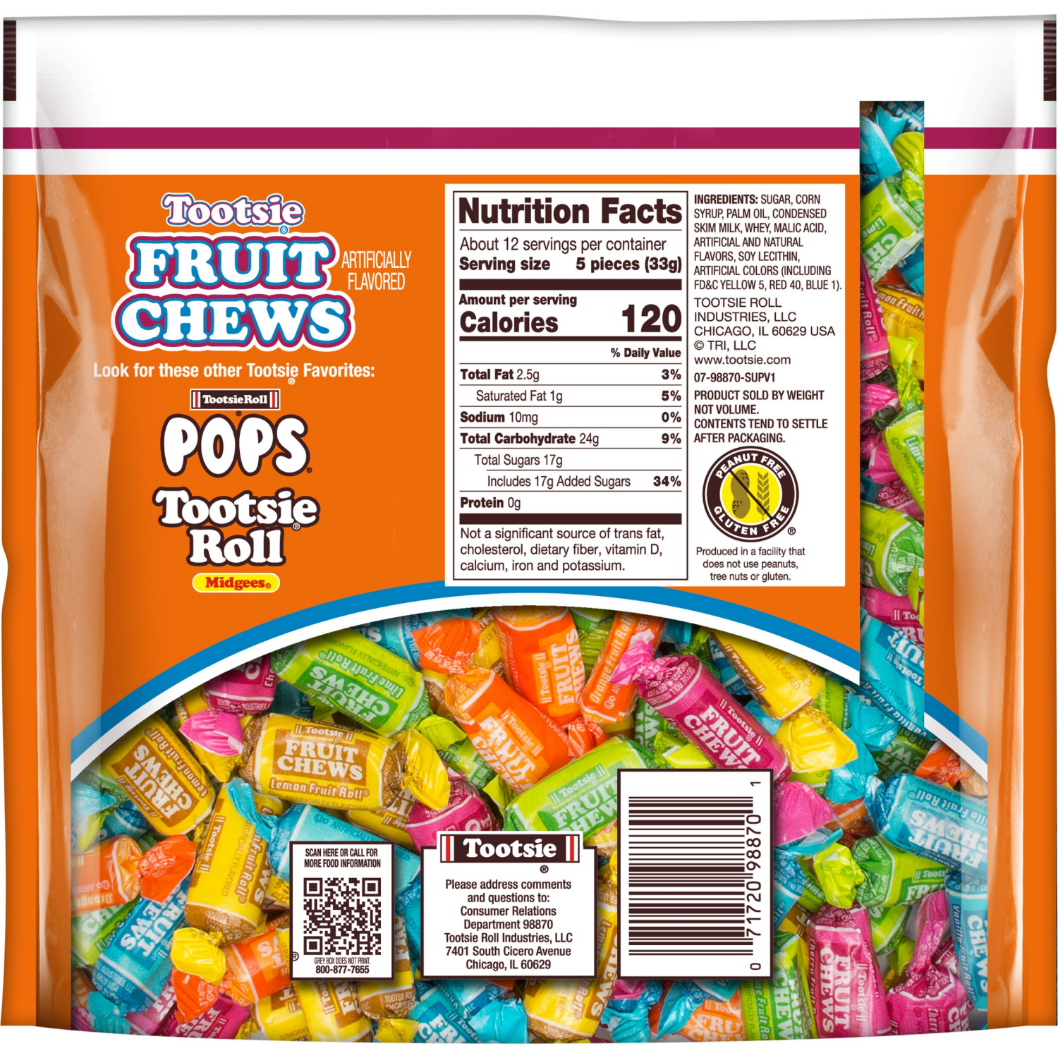 slide 2 of 5, Tootsie Fruit Chews 14.37 oz, 14.37 oz
