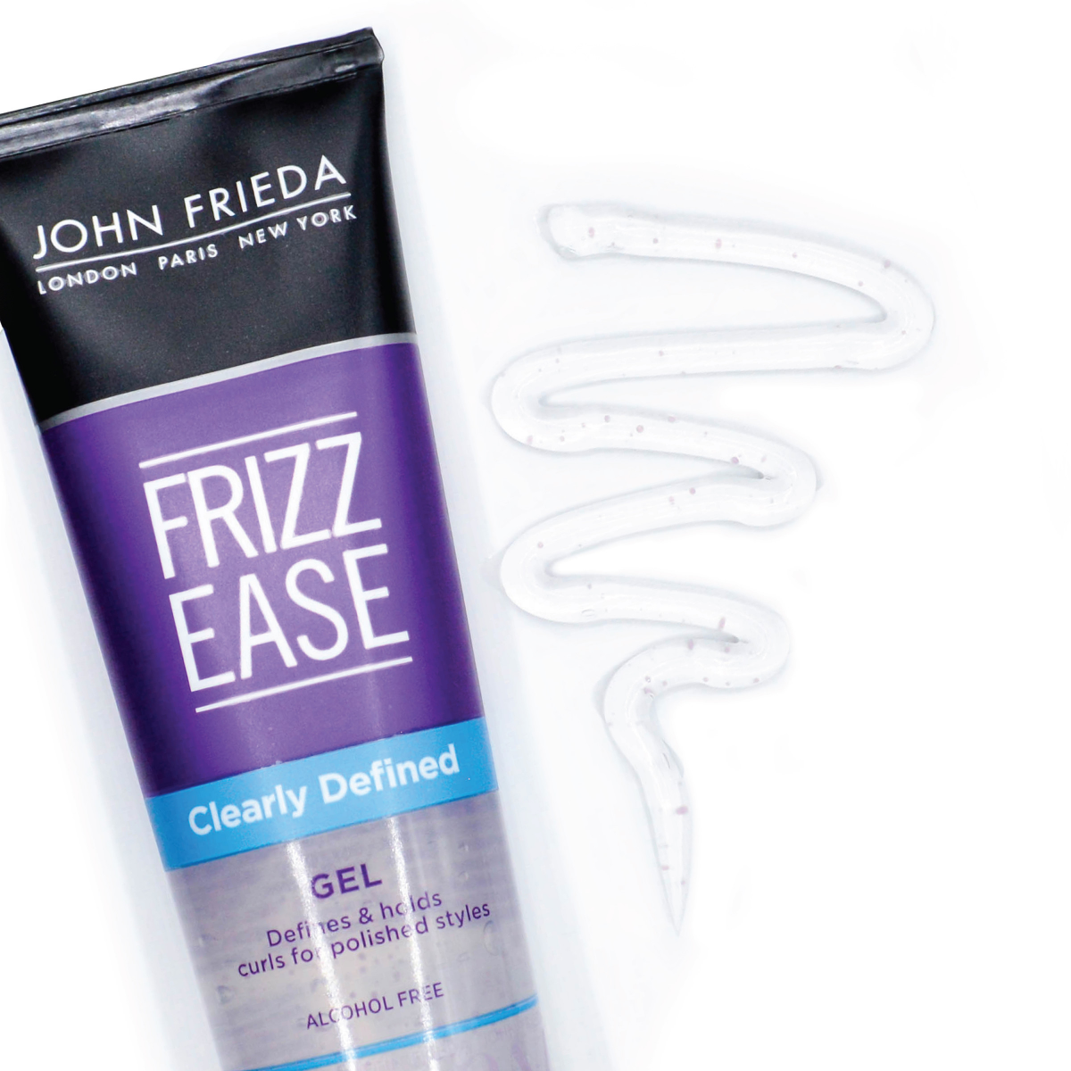 slide 3 of 6, John Frieda Anti Frizz, Frizz Ease Clearly Defined Gel, Alcohol-Free Styling Gel for Sculpted and Defined Curls, 5 Oz, 5 fl oz