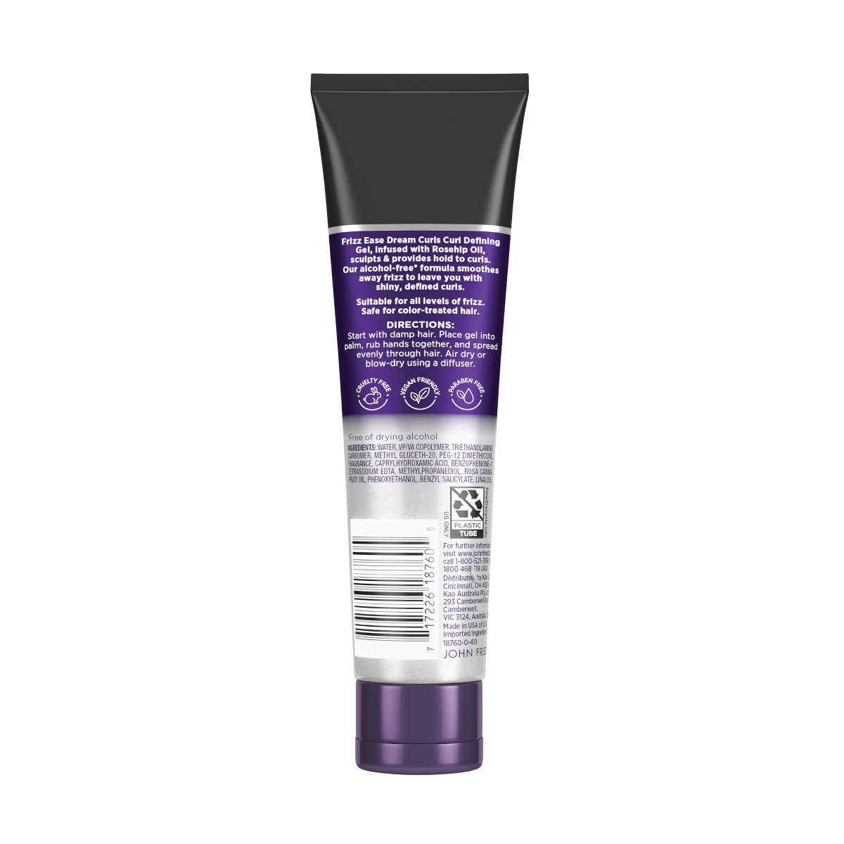 slide 5 of 6, John Frieda Anti Frizz, Frizz Ease Clearly Defined Gel, Alcohol-Free Styling Gel for Sculpted and Defined Curls, 5 Oz, 5 fl oz