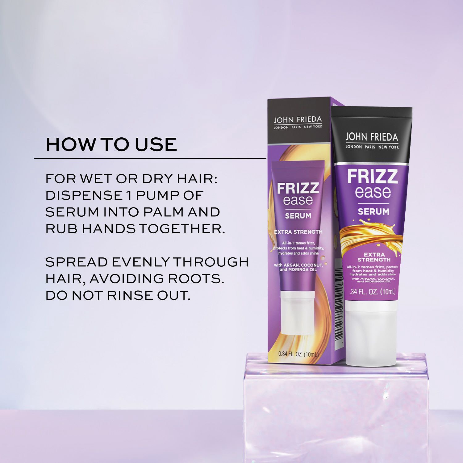slide 5 of 8, John Frieda Frizz East Serum, Extra Strength, 0.34 Oz, 0.34 oz