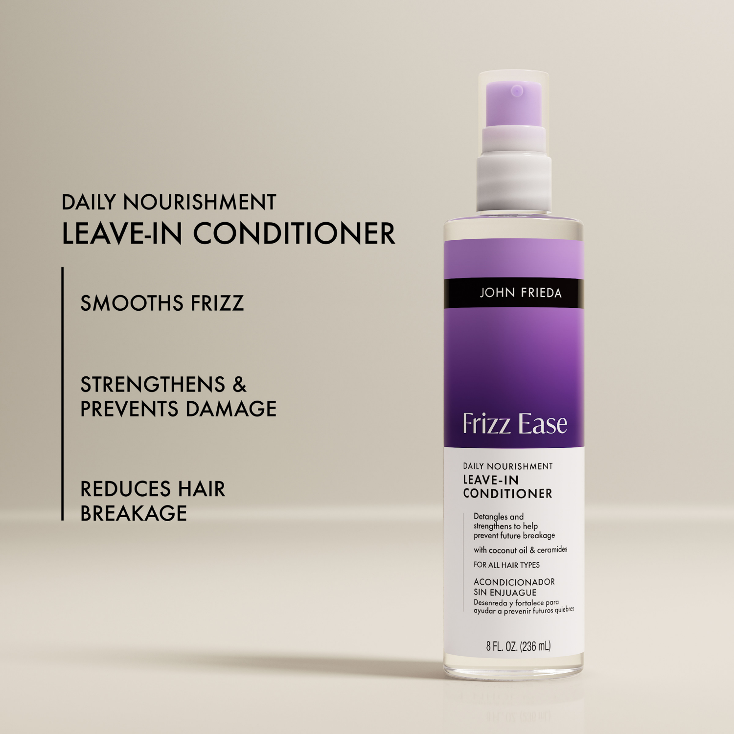 slide 4 of 8, John Frieda Frizz Ease Nourish Fortify Spray, 1 ct