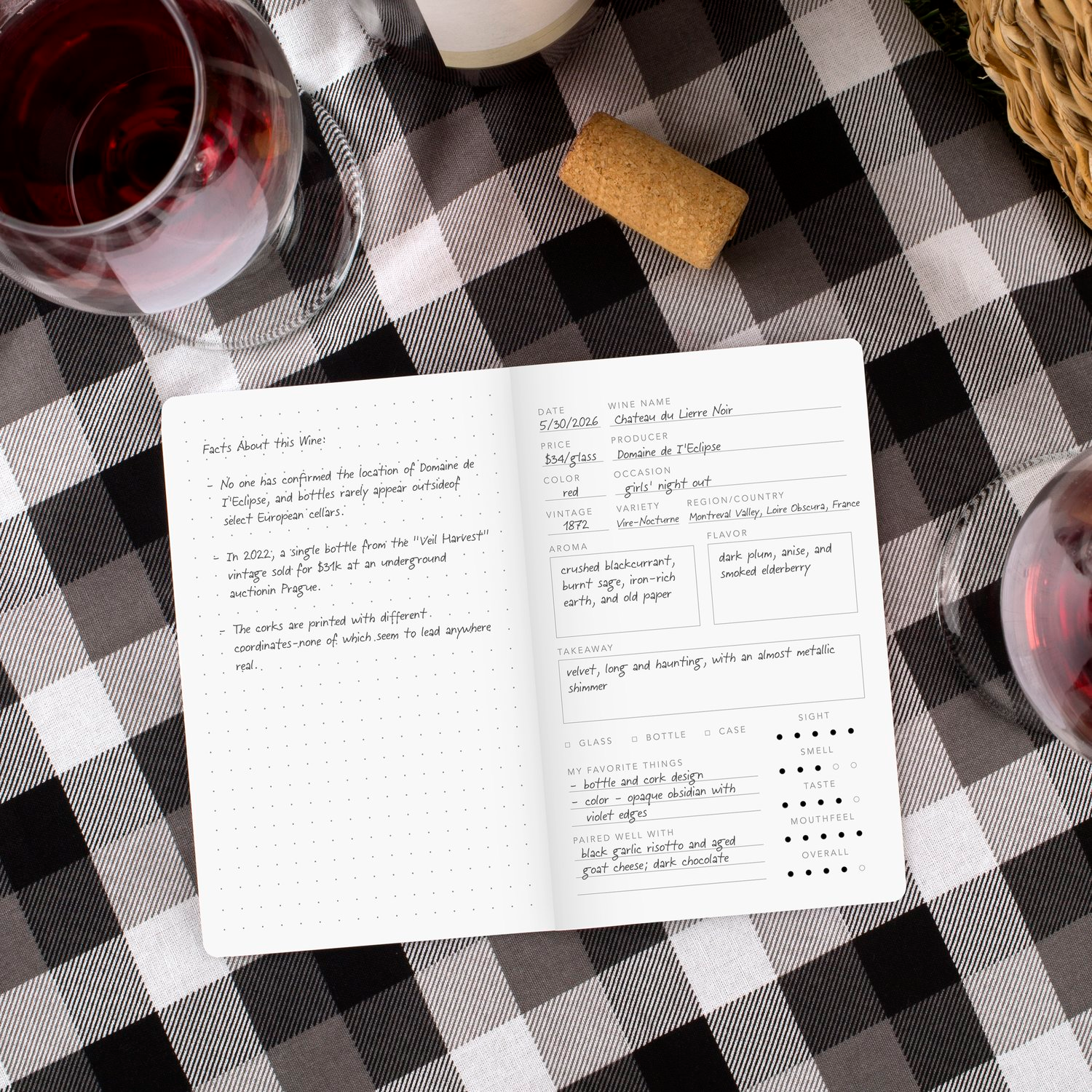 slide 8 of 8, Mead® Moments Sip Happens: Wine Tasting Companion Journal, 1 ct