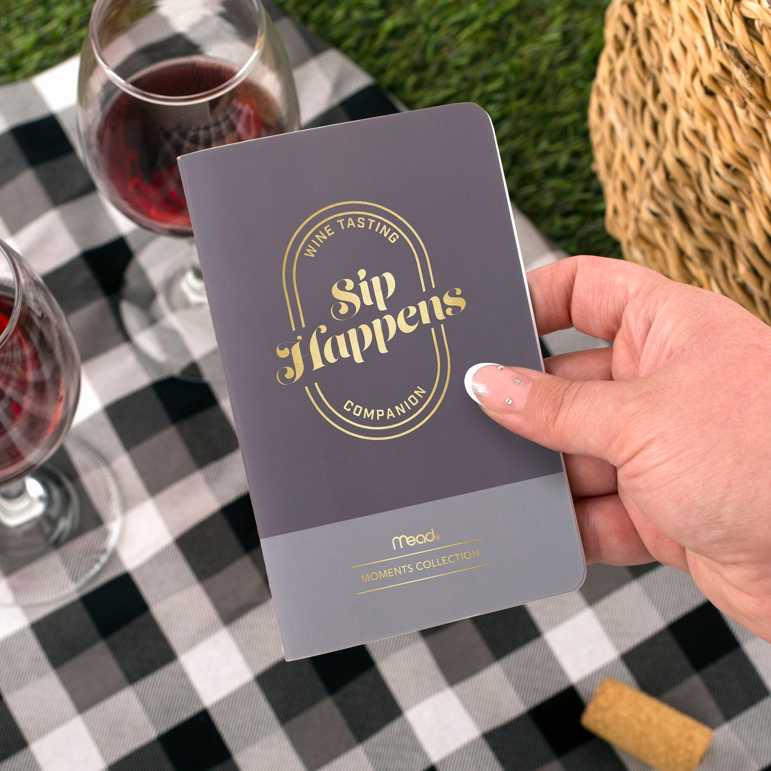 slide 5 of 8, Mead® Moments Sip Happens: Wine Tasting Companion Journal, 1 ct