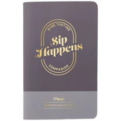 Mead® Moments Sip Happens: Wine Tasting Companion Journal