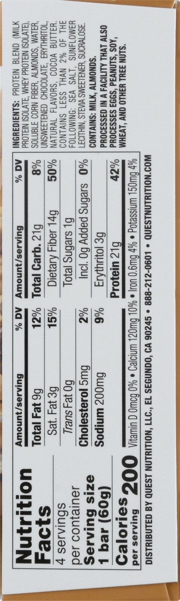 slide 3 of 11, Quest Protein Bars, Chocolate Chip Cookie Dough Flavor, 4 ct