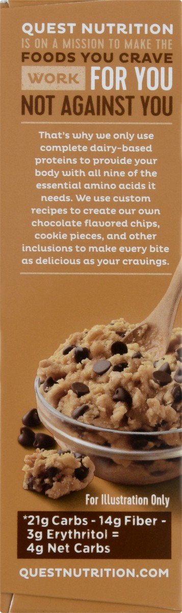 slide 5 of 11, Quest Protein Bars, Chocolate Chip Cookie Dough Flavor, 4 ct