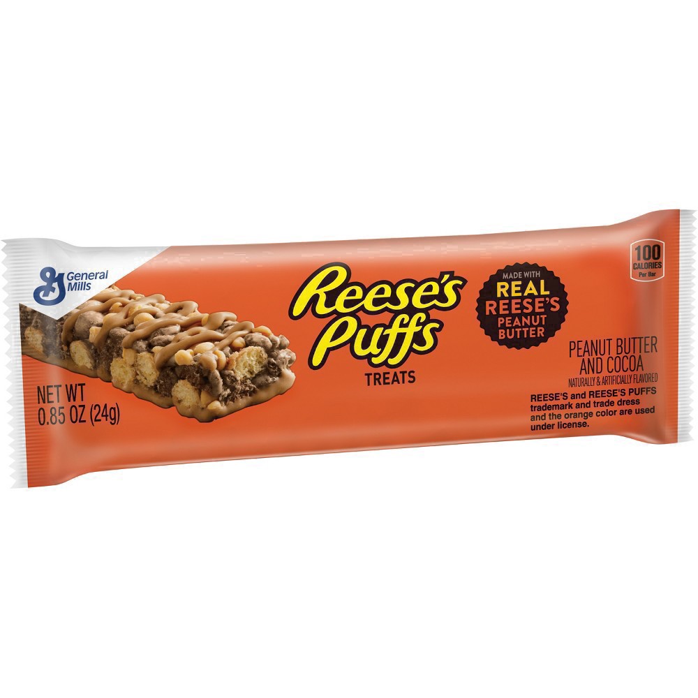 slide 19 of 47, Reese's Puffs Breakfast Cereal Treat Bars, Peanut Butter & Cocoa, 8 ct, 8 ct