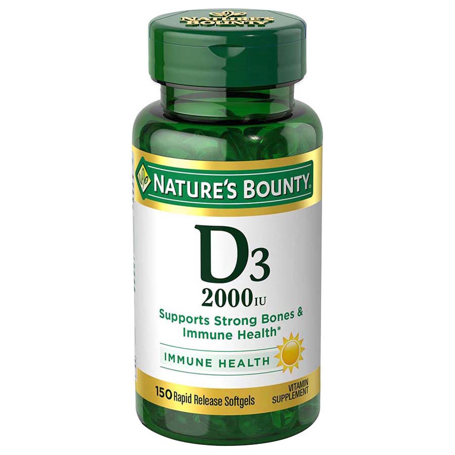 slide 1 of 4, Nature's Bounty Vitamin D Dietary Supplement Softgels, 100 ct