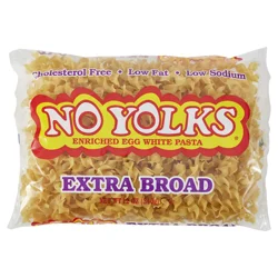 No Yolks Extra Broad Egg White Pasta 12 oz